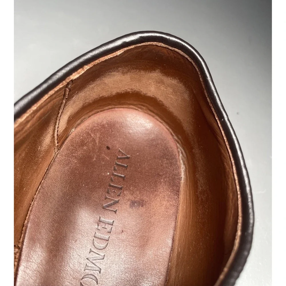 Allen Edmonds Park Avenue Dress Shoes Men's Brown Cap-Toe Oxfords Size 9 D